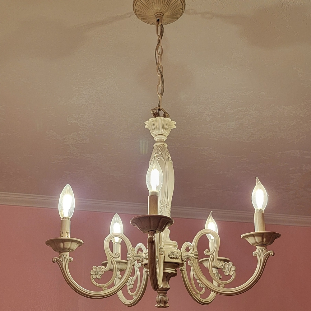 Classic style white chandelier
